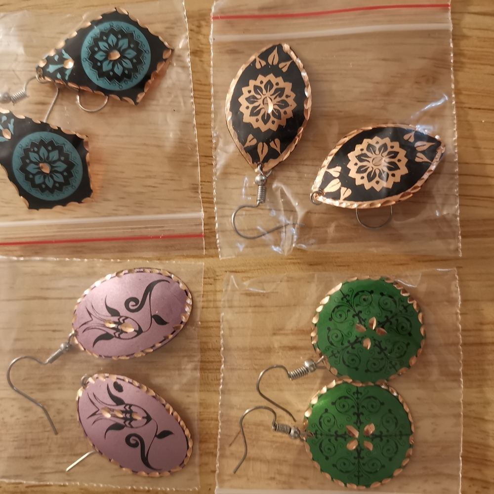 Copper earing 4 pack